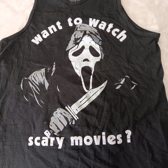 Ghost Face Scream Mens Tank Top - Picture 3 of 10
